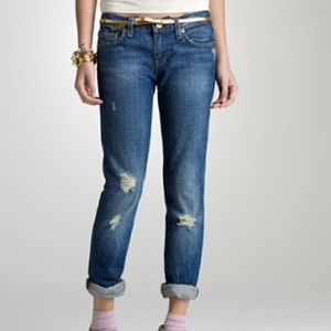 |•J. Crew•| Distressed Vintage Wash Jeans